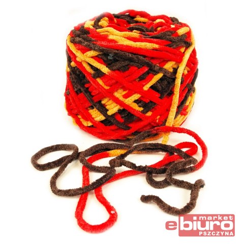 OZDOBA DEK. MULINA GIGA 170G 5MM CZERWONA MIX