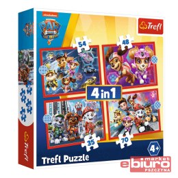 PUZZLE 4W1 PSI PATROL W MIEŚCIE 34374 TREFL