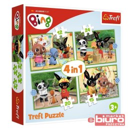 PUZZLE 4W1 WESOŁY DZIEŃ BINGA 34357 TREFL