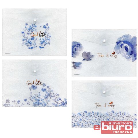 TECZKA NA ZATRZASK M A4 PP DRUK LUX MIX4 NIEB KWIA