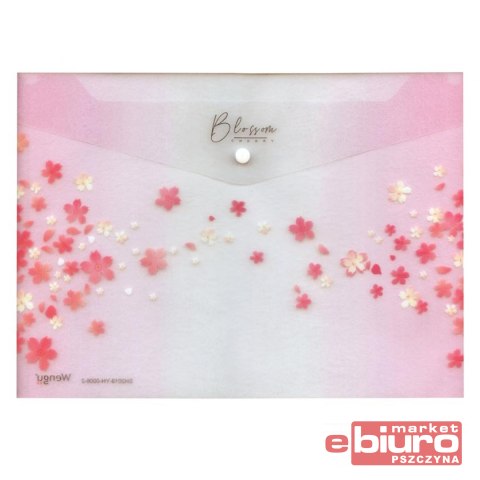 TECZKA NA ZATRZASK M A4 PP LUX MIX3 RÓŻOWE KWIATY