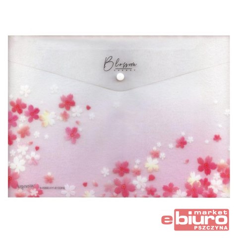 TECZKA NA ZATRZASK M A4 PP LUX MIX3 RÓŻOWE KWIATY