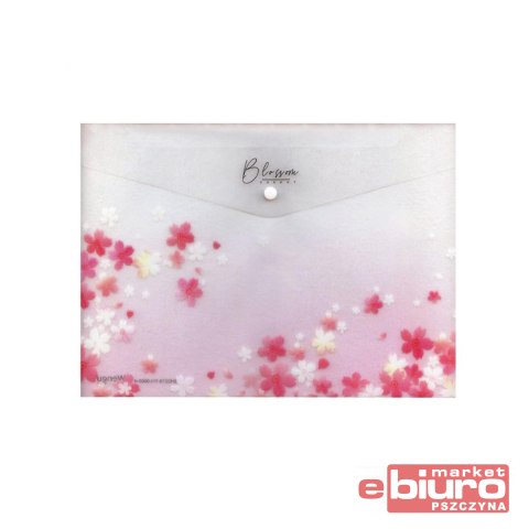 TECZKA NA ZATRZASK M A5 PP LUX MIX3 RÓŻOWE KWIATY