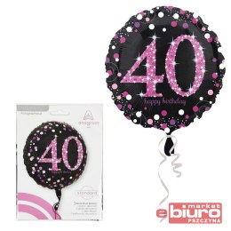 BALON FOLIOWY 18 CALI PINK CELEBRATION 40 43CM