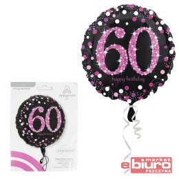 BALON FOLIOWY 18 CALI PINK CELEBRATION 60 43CM