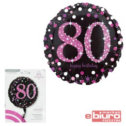 BALON FOLIOWY 18 CALI PINK CELEBRATION 80 43CM