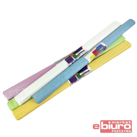 BIBUŁA MARSZCZONA PERŁOWA 50X200CM A'5 MIX 5 KOL.