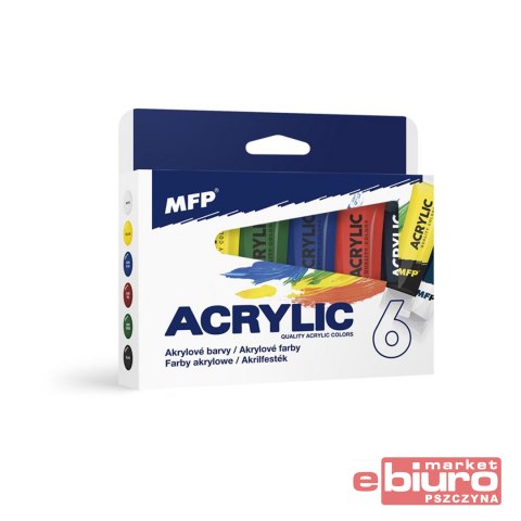 FARBY AKRYLOWE ZESTAW 6X75ML