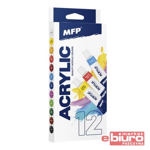 FARBY AKRYLOWE ZESTAW PODSTAWOWY 12X12ML