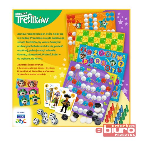 KALEJDOSKOP 25 GIER RODZINA TREFLIKÓW 02119 TREFL