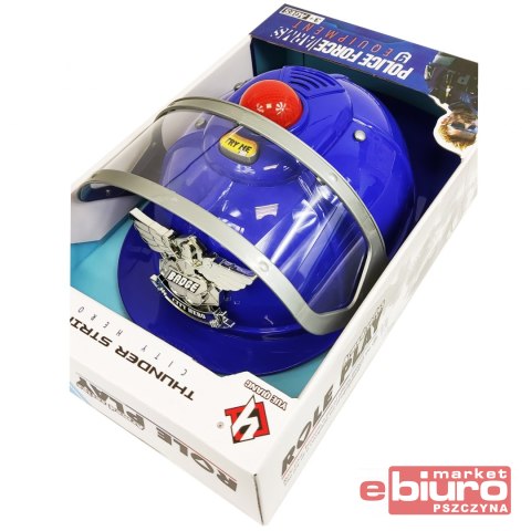 KASK POLICJA Z DŹWIĘKIEM KARTON 7086