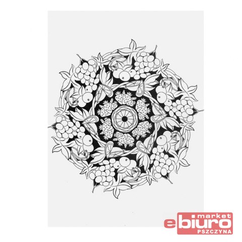 KOLOROWANKA ANTYSTRESOWA MANDALE MALOWANIE