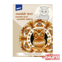 KOLOROWANKA ANTYSTRESOWA MANDALE SOWY