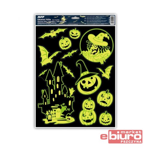NAKLEJKA HALLOWEEN FLUO HA002 30X42 CM 1041941