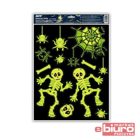 NAKLEJKA HALLOWEEN FLUO HA002 30X42 CM 1041941
