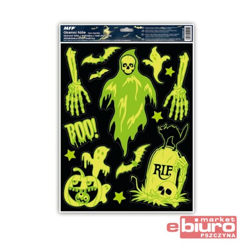 NAKLEJKA HALLOWEEN FLUO HA002 30X42 CM 1041941