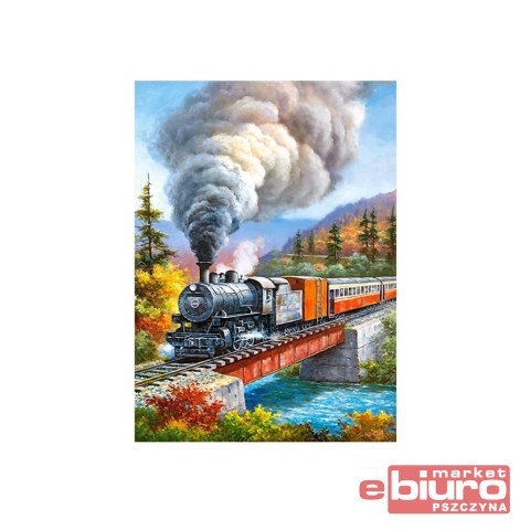 PUZZLE 200 B-222070 TRAIN CROSSING CASTOR