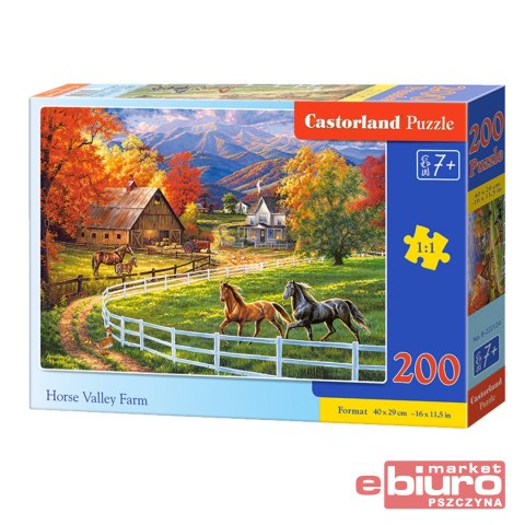 PUZZLE 200 B-222124 HORSE VALLEY FARM CASTOR