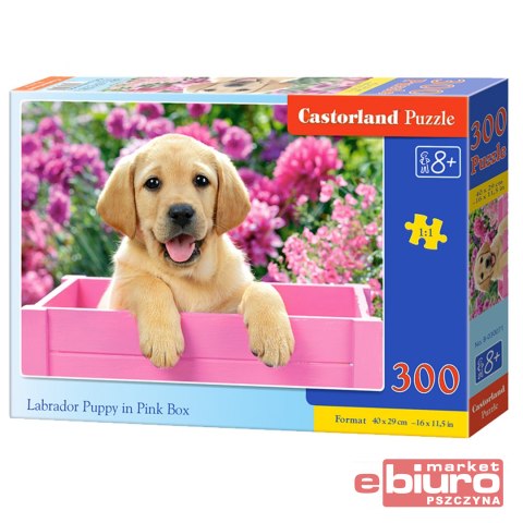 PUZZLE 300 B-030071 LABRADOR PUPPY IN PINK CASTOR