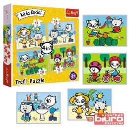 PUZZLE 4W1 DZIEŃ KICI KOCI 34372 TREFL