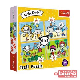 PUZZLE 4W1 DZIEŃ KICI KOCI 34372 TREFL