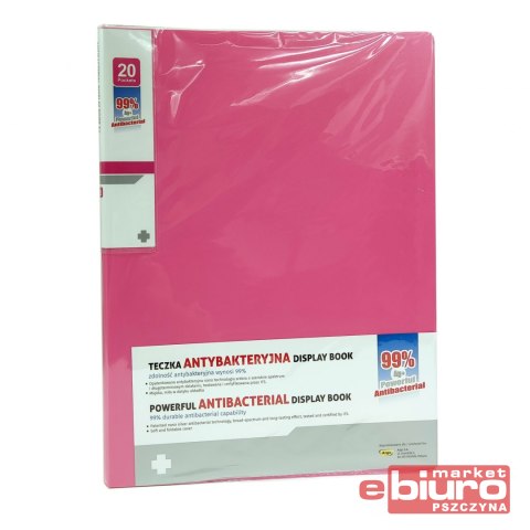 TECZKA OFERTOWA ANTYBAK. A4 20 KOSZULEK RÓŻOWA