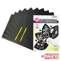 WYDRAPYWANKA HOLOGRAMOWA A4 SREBRNA + 2 RYLCE