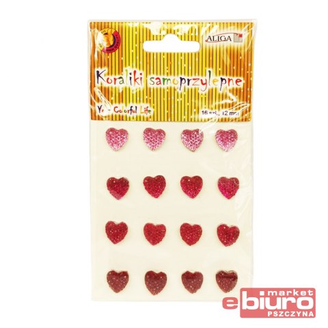 DŻETY KRYSZTAŁKI JET-2411 SAMOPRZ SERCA MIX KOL