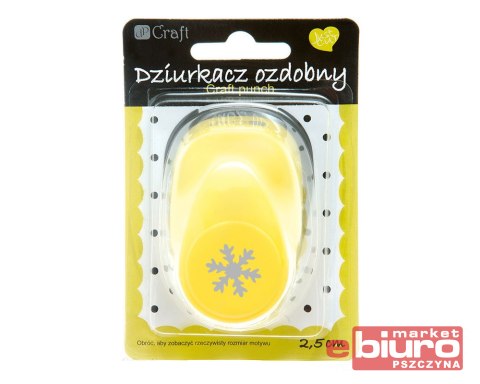 DZIURKACZ OZDOBNY 2,5 CM ŚNIEŻYNKA JCDZ-110-059