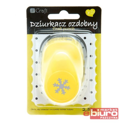 DZIURKACZ OZDOBNY 2,5 CM ŚNIEŻYNKA JCDZ-110-059