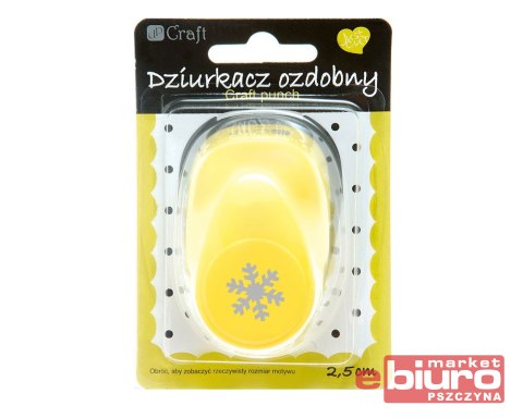 DZIURKACZ OZDOBNY 2,5 CM ŚNIEŻYNKA JCDZ-110-118
