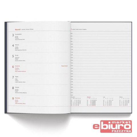 KALENDARZ TYGODNIOWY A4 FLEX NIEBIESKI HERLITZ