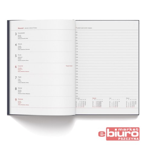 KALENDARZ A4 TYGODNIOWY FLEX BRĄZ HERLITZ