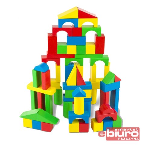 KLOCKI DREWNIANE 100SZT 1035