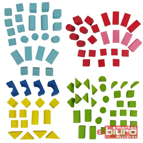 KLOCKI DREWNIANE 100SZT 1035