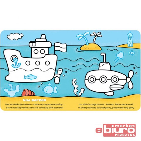 KOLOROWANKA MALUCHA Z GRUBYM OBRYSEM AUTKA