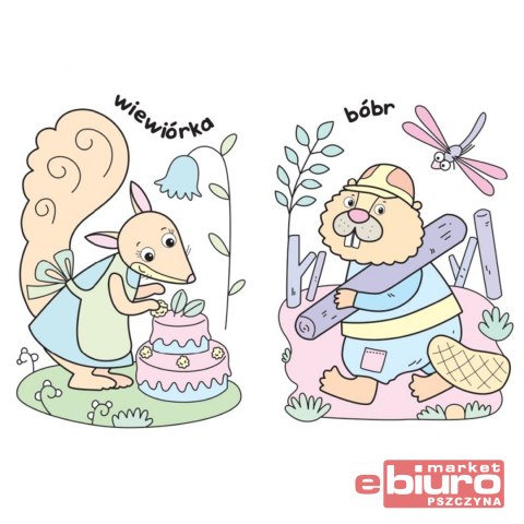 MALOWANKI WODNE ZWIERZĘTA W LESIE