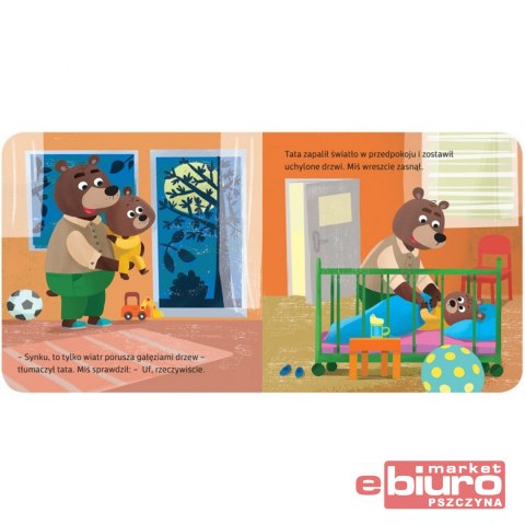 MAŁY MIŚ NIE CHCE SPAĆ DUŻY FORMAT AKSJOMAT