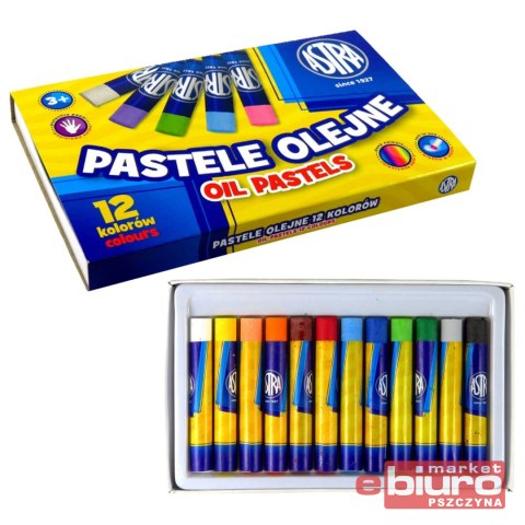 PASTELE OLEJNE 12 KOLORÓW OP-12 ASTRA