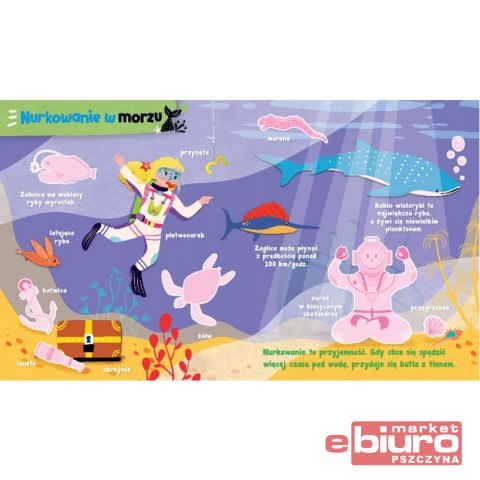W MORZU. ALBUM Z NAKLEJKAMI. POZNAJĘ I WYKLEJAM