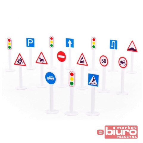 ZESTAW ZNAKÓW DROGOWYCH NR1 16 ELEMENTÓW