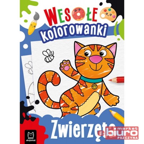 ZWIERZĘTA. WESOŁE KOLOROWANKI 4+
