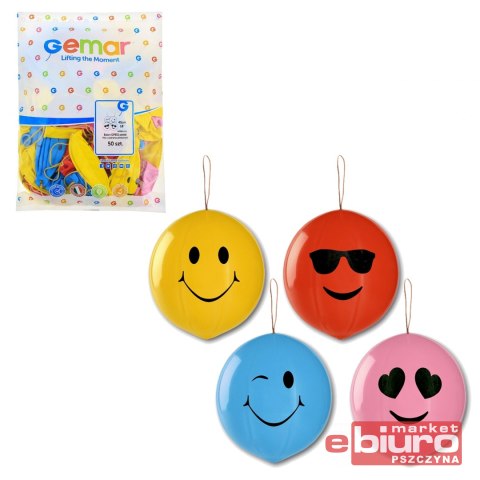 BALON GPBS1 PASTEL PIŁKI Z UŚMIECHAMI A'50 GODAN