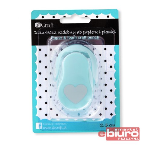 DZIURKACZ OZDOBNY 2,5CM SERCE JCDP-110-001