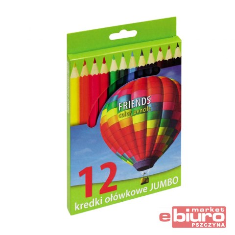 KREDKI GRAND OŁÓWKOWE 12 KOLORÓW JUMBO KOLOR