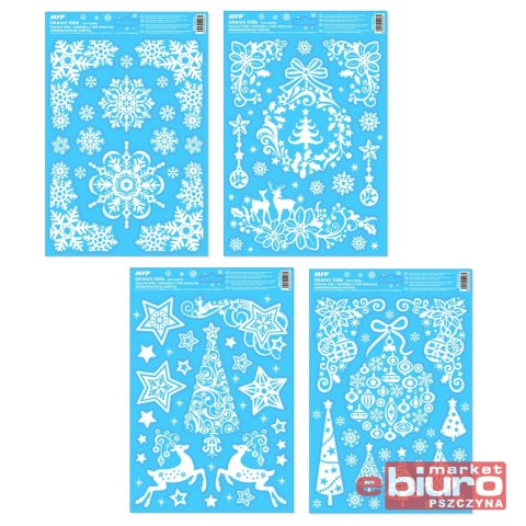 NAKLEJKA BOŻONARODZENIOWA BROKAT VA003 8885723