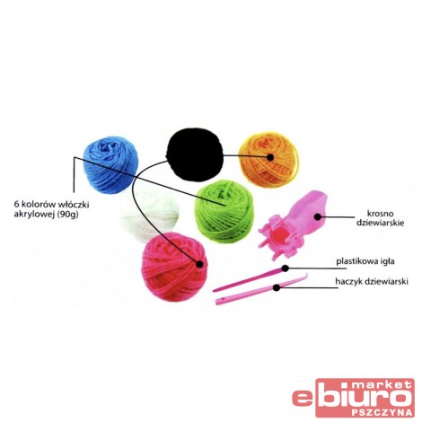 ZESTAW DO ROBIENIA BRANSOLETKI BIŻUTERIA WŁÓCZKA