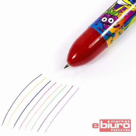 DŁUGOPIS ZAPACHOWY 8 KOLORÓW KIDEA