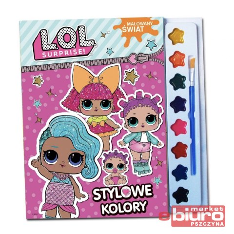 KOLOROWANKA L.O.L MALOWANY ŚWIAT STYLOWE KOLORY
