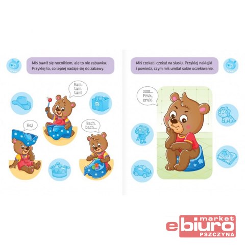 MAŁY MIŚ UCZY SIĘ SIUSIAĆ KSIĄŻECZKA Z NAKL 2+